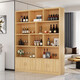 Zhong Zhanggui solid wood wine cabinet living room wall cabinet storage cabinet 2025 new display cabinet home wine rack storage rack storage cabinet door-to-door delivery thickened 15mm plate 140cm-log