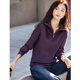 Demana Enjoy the softness and warmth at this moment Winter half-zip stand-up sweater embroidered temperament petite sweater women's top