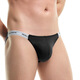 Men's thong men's sexy underwear men's double thong underwear gay men's butt exposed sexy briefs white XL