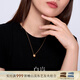 Bai Lan Fangcuo Necklace 925 Silver Clavicle Chain Female Niche Design Light Luxury Fashion High-end Jewelry Birthday Gift for Wife Fangcuo Necklace (Gold)
