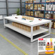 KOWSI factory workbench large table cutting table warehouse express packaging table workshop packaging operation table clothing inspection table upgraded version upgraded version four-legged double-layer length 120 width 120 height 80 cm thickened table legs
