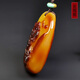 Amber School, one object, one picture, one certificate, beeswax pendant, horse carving, natural amber necklace, immediate success, no cracks, pendant 14.45g, 46*33*12mm