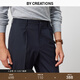 By Creations Bopin machine washable wool trousers men's slim business professional commuting trousers easy care straight casual trousers navy 50