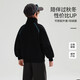 ASK JUNIOR children's sweatshirt winter medium and large children's thick and warm half-high collar zipper pullover boys' sports casual tops