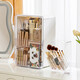 Makeup brush storage vertical covered dust-proof dressing table eyebrow pencil eye shadow brush makeup box storage rack desktop storage tube