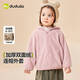 Dudu baby hooded coat thickened red winter clothes children's New Year's tops New Year's greetings clothes girls and children's clothing warm winter trend red 100