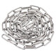 Beijing Times 304 stainless steel chain seamless short ring long outdoor clothes drying chain thickened iron dog chain lock pet lifting chain 4mm 10m chain + 1 tightener + 2 expansion hooks