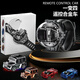 Shantou Lincun Black Technology Watch Remote Control Car Mini Alloy Racing Birthday Gift Boy Electric Children's Toy Car 5.5G Alloy_Cartoon Blue Mustang with a battery life of 6-8 hours