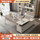 Wellsijia Desk Manager Desk Single Supervisor Desk Simple Modern Desk Office Fashionable Boss Desk and Chair Combination 1.8 Meter Boss Desk Free Delivery