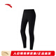 ANTA Micro-pressure Shaping Tights Women's Autumn and Winter New Style Plush Warm Butt Lift Cycling Yoga Pilates Basic Black-2 2XL (Female 180)