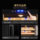 Bacchus cigar cabinet with humidity control, constant temperature and humidity control humidifier box, mini small household solid wood cedar wood embedded mellow culture naked culture red wine cigar energy-saving air-cooled frost-free 5th generation constant humidity system + double side lights (2 naked culture + 2 box culture) 70L