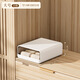 BREEINS underwear storage box underwear storage box drawer-type home compartment storage box under the bed wardrobe underwear bra large white 15 grid-sock box