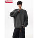 JASONWOOD American Henry Collar Sweater Men's Winter Solid Color Lazy Style Sweater Trendy Brand Cleanfit Loose Dark Gray High Quality M 160-170CM 95-110Jin Jin is equal to 0.5 kg