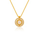 AJIDOU Ajidou Necklace Women's New Chinese Style Eight Treasures Compass Pendant Clavicle Chain Fashion Light Luxurious High-level Short Necklace