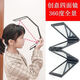 Foldable four-sided mirror for haircuts, you can see the back of your head for your own haircut, the rear view, portable, high-looking small mirror, black four-fold multi-angle mirror, you can see the back of your head)