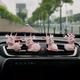 Yusenyi car perfume air conditioner air outlet car fragrance inlaid with diamond deer cute ornaments goddess car interior decoration supplies ABCD diamond ears 4 deer air outlet perfume clip