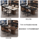 Shetan island table integrated dining table 2025 new small apartment multi-functional new wood grain slate household retractable dining table 140cm table top retractable island table without tea stove island table + 4 hippo chairs brand three-plug socket