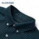 E LAND KIDS children's clothing boys' shirt plaid long-sleeved top green 130