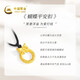 CHINA GOLD gold necklace for women, gold fugitive princess bow solid gold pendant, birthday and Christmas gift for girlfriend and wife, safe buckle pendant about 0.3g* with black rope, selected gift box