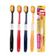 Japanese-style 54-hole classic wide-head toothbrush with soft bristles for comfortable teeth cleaning for couples. Random delivery of 3 soft bristles.