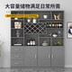 Zhong Zhang Gui wine cabinet living room wall-mounted simple modern partition cabinet entrance storage cabinet wine rack storage rack wine storage cabinet customized 180 gray + gray door including entry + installation thickened plate