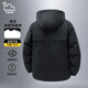 EASTERN CAMEL cotton-padded jacket for men in winter warm solid color hooded cotton-padded jacket jacket with cotton and thickened casual down cotton-padded jacket for men