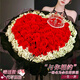 Zorah Flower Express Rose Bouquet Proposal and Birthday Gift for Girlfriend Delivered by Flower Shops in the Same City Nationwide 52 Red Roses Heart-Shaped Bouquet