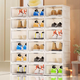 Yusenyi shoe box storage box transparent shoe storage artifact household thickened hard plastic shoe cabinet short boots AJ shoe rack space saving 1 piece (newly upgraded medium size women's model) under size 42