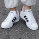 Adidas casual shoes for men and women 2025 autumn and winter new sports shoes GRAND COURT 2.0 low-top sneakers GW9195 white/black 40