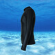 Waterproof and quick-drying men's long-sleeved diving swimming top coach clothing men's imitation shark skin snorkeling and surfing clothing black black line M 155-160