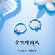 Wanfulong PT950 platinum niche light luxury earrings simple earrings plain hoops 2025 new hot style birthday gift for girlfriend Platinum PT950 niche light luxury plain hoop earrings 1.43g