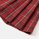 Barbie girls New Year's greetings winter skirt red skirt woolen pleated skirt women's red short skirt autumn and winter style BY023