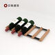 Jieyunmao wine rack ornaments drawer refrigerator storage bracket single-layer flat wine rack built-in household solid wood wine rack 3X0.5 grid-235 depth-Sapele wood