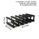 Cat pine wine rack black wine cabinet grid storage storage red wine rack creative home wooden wine rack ornaments 5X1 grid-235mm depth-pine