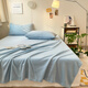 Antarctic Class A thickened milk velvet sheets 1.8x2m bed winter single-piece plus velvet bed cover dormitory single quilt single velvet set baby blue Class A maternal and infant grade warm and comfortable single sheet 120*230cm