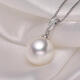Pearl Pendant Huai Zhen 925 Silver Freshwater Nuclear Pearl Pendant Round Clavicle Chain Birthday Gift S925 Silver 10mm