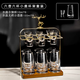 Yusenyi household high-end light luxury crystal glass white wine glass set in the ancient style two-liang wine container one cup bullet cup (crystal handleless 6 pots 6 cups) 100ml crystal handleless wine dispenser x6-10ml crystal bullet
