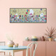The third is Takashi Murakami, Summer Flower Field with Golden Sky, Canvas Print, Mural Living Room Sofa Background Decorative Painting, Black Aluminum Alloy 36*91cm