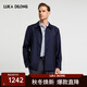 Luca Dilon 100% Sheep Wool Spring and Autumn New Light Business Executive Jacket Casual Versatile Jacket for Men Royal Blue L (50)
