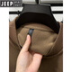 JEEP Heavy Thick Polar Fleece Sweater Men's Winter 2026 New Fleece Bottoming Shirt Men's Round Neck Warm Plus Velvet Inner Camel 2XL /180