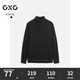 GXG Men's Multicolor Warm Turtleneck Sweater Winter New Style Black L