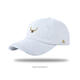 Scissors Four Seasons MOOSE Casual Light Luxury Korean Fashion Versatile Baseball Cap for Men and Women Same Style Simple Casual Sunscreen Soft Top Trend White