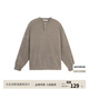BODYDREAM BM Henry collar sweater men's imitation mink yarn retro sweater loose casual trendy top light brown M
