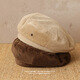 Uncle Beard's Autumn and Winter Corduroy Beret Women's Korean Retro Versatile Face-Showing Little Painter Hat Literary Style Apricot One Size (55-59cm Adjustable