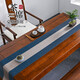 Baipinliang Tea Seat New Chinese Tea Table Mat Tea Table Flag Chinese Style Coffee Table Table Cloth Waterproof Zen Tea Mat High-End Blue 30*240cm Table Length 1.7m-2.0m