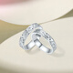 Saturday Fu PT950 platinum ring for men and women, crushed ice flower, classic versatile platinum couple ring, size 14-3.31g