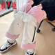 Yalu thickened down pants overalls for women 2025 winter new Northeast warm and cold-proof snow waterproof skiing off-white M