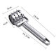 Xiongwochi kitchen household stainless steel tender meat tender meat hammer steak hammer pork chop double-sided solid new multi-functional thickened multi-functional meat loosener (active) 1 meat looser