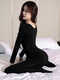 ZUOLIDA autumn and winter velvet all-in-one jumpsuit for women with open stockings, no need to take off, slim fit tights, thickened warm body shaping jumpsuit, large size 2010 black low collar, thin velvet about 200 grams, 40 stockings, lace open b