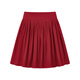 ELLE KIDS Children's Clothing Wide Waist Pleated Umbrella Skirt Girls Winter New French A-line Profile Horse Year Red Half Skirt New Year Red 165 (M)